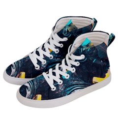 Who Sample Robot Prettyblood Men s Hi-top Skate Sneakers by Ravend