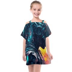 Who Sample Robot Prettyblood Kids  One Piece Chiffon Dress by Ravend