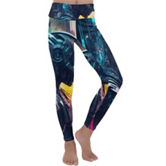 Who Sample Robot Prettyblood Kids  Lightweight Velour Classic Yoga Leggings by Ravend