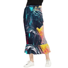 Who Sample Robot Prettyblood Maxi Fishtail Chiffon Skirt by Ravend