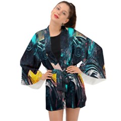 Who Sample Robot Prettyblood Long Sleeve Kimono by Ravend