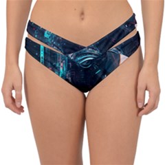 Who Sample Robot Prettyblood Double Strap Halter Bikini Bottoms by Ravend