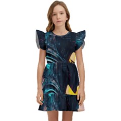 Who Sample Robot Prettyblood Kids  Winged Sleeve Dress by Ravend