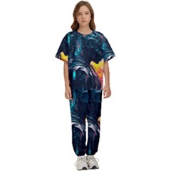 Who Sample Robot Prettyblood Kids  Tee And Pants Sports Set