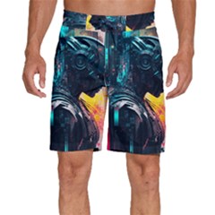 Who Sample Robot Prettyblood Men s Beach Shorts by Ravend