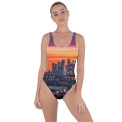 Downtown Skyline Sunset Buildings Bring Sexy Back Swimsuit by Ravend