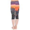 Downtown Skyline Sunset Buildings Kids  Capri Leggings  View2