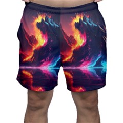 Mountain Color Colorful Love Art Men s Shorts