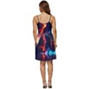 Mountain Color Colorful Love Art V-Neck Pocket Summer Dress  View4