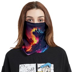 Mountain Color Colorful Love Art Face Covering Bandana (two Sides) by Ravend