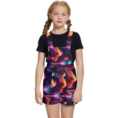 Mountain Color Colorful Love Art Kids  Short Overalls by Ravend