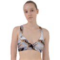 Marble Stone Abstract Gold White Sweetheart Sports Bra View1