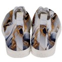 Marble Stone Abstract Gold White Men s Mid-Top Canvas Sneakers View4