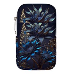 Flower Metal Flowers Sculpture Waist Pouch (large) by Ravend