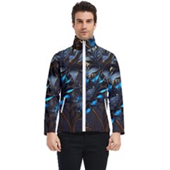 Flower Metal Flowers Sculpture Men s Bomber Jacket