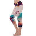 Asia Japan Pagoda Colorful Vintage Capri Yoga Leggings View2