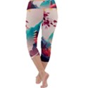 Asia Japan Pagoda Colorful Vintage Capri Yoga Leggings View4