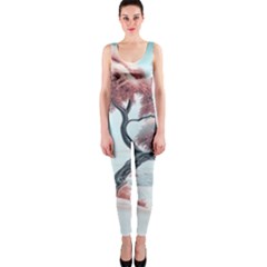 Color Snow Mountain Pretty One Piece Catsuit by Ravend