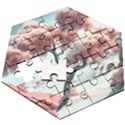 Color Snow Mountain Pretty Wooden Puzzle Hexagon View3