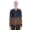 Skyscrapers Buildings Skyline Womens Long Sleeve Shirt View1