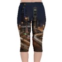 Skyscrapers Buildings Skyline Velvet Capri Leggings  View2