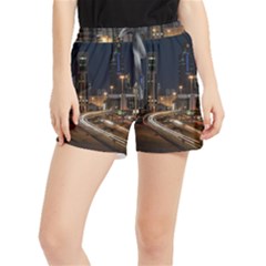 Skyscrapers Buildings Skyline Women s Runner Shorts by Ravend