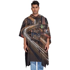 Skyscrapers Buildings Skyline Men s Hooded Rain Ponchos by Ravend