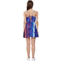 Winter Snow Mountain Fire Flame Short Frill Dress View4