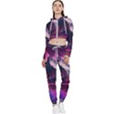 Ai Generated Mountain Ocean Lava Cropped Zip Up Lounge Set View1