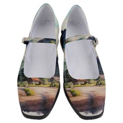 Countryside Trees Grass Mountain Women s Mary Jane Shoes by Ravend