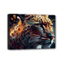 Leopard Feline Artwork Art Fantasy Mini Canvas 7  x 5  (Stretched) View1