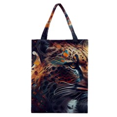 Leopard Feline Artwork Art Fantasy Classic Tote Bag by Ravend