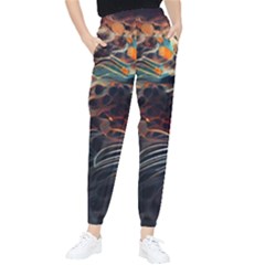 Leopard Feline Artwork Art Fantasy Tapered Pants by Ravend