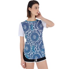 Scan0012 Psd 600 Dpi 9 9mb Scan0012 Strap Azul Perpetual Short Sleeve T-shirt by womanwearchineseart