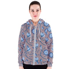 Flower Women s Zipper Hoodie