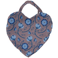 Flower Giant Heart Shaped Tote by zappwaits