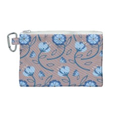 Flower Canvas Cosmetic Bag (medium) by zappwaits