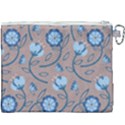 Flower Canvas Cosmetic Bag (XXXL) View2