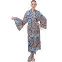 Flower Maxi Velour Kimono View1