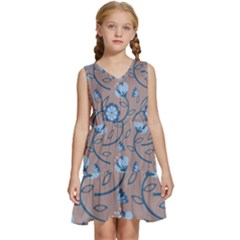 Flower Kids  Sleeveless Tiered Mini Dress by zappwaits