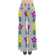 Pattern Flowers Art Creativity So Vintage Palazzo Pants