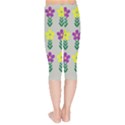 Pattern Flowers Art Creativity Kids  Capri Leggings  View2