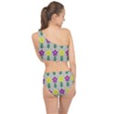 Pattern Flowers Art Creativity Spliced Up Two Piece Swimsuit View2