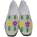 Pattern Flowers Art Creativity Women s Classic Loafer Heels View1