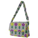 Pattern Flowers Art Creativity Full Print Messenger Bag (M) View1