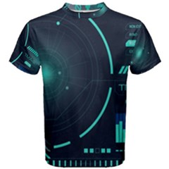 Sci Fi Computer Screen Men s Cotton Tee by Uceng