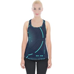 Sci Fi Computer Screen Piece Up Tank Top by Uceng