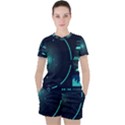 Sci Fi Computer Screen Women s Tee and Shorts Set View1