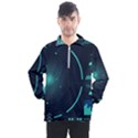 Sci Fi Computer Screen Men s Half Zip Pullover View1