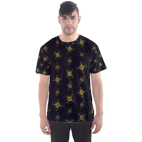 Symbols Gold Background Metallic Men s Sport Mesh Tee by Uceng